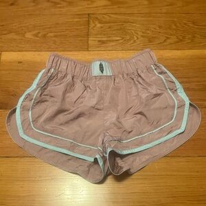 Free People Movement Varsity Blues Shorts Pink / Blue